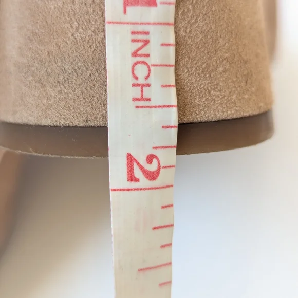 J. McLaughlin Beige Suede Heels - Picture 9 of 10